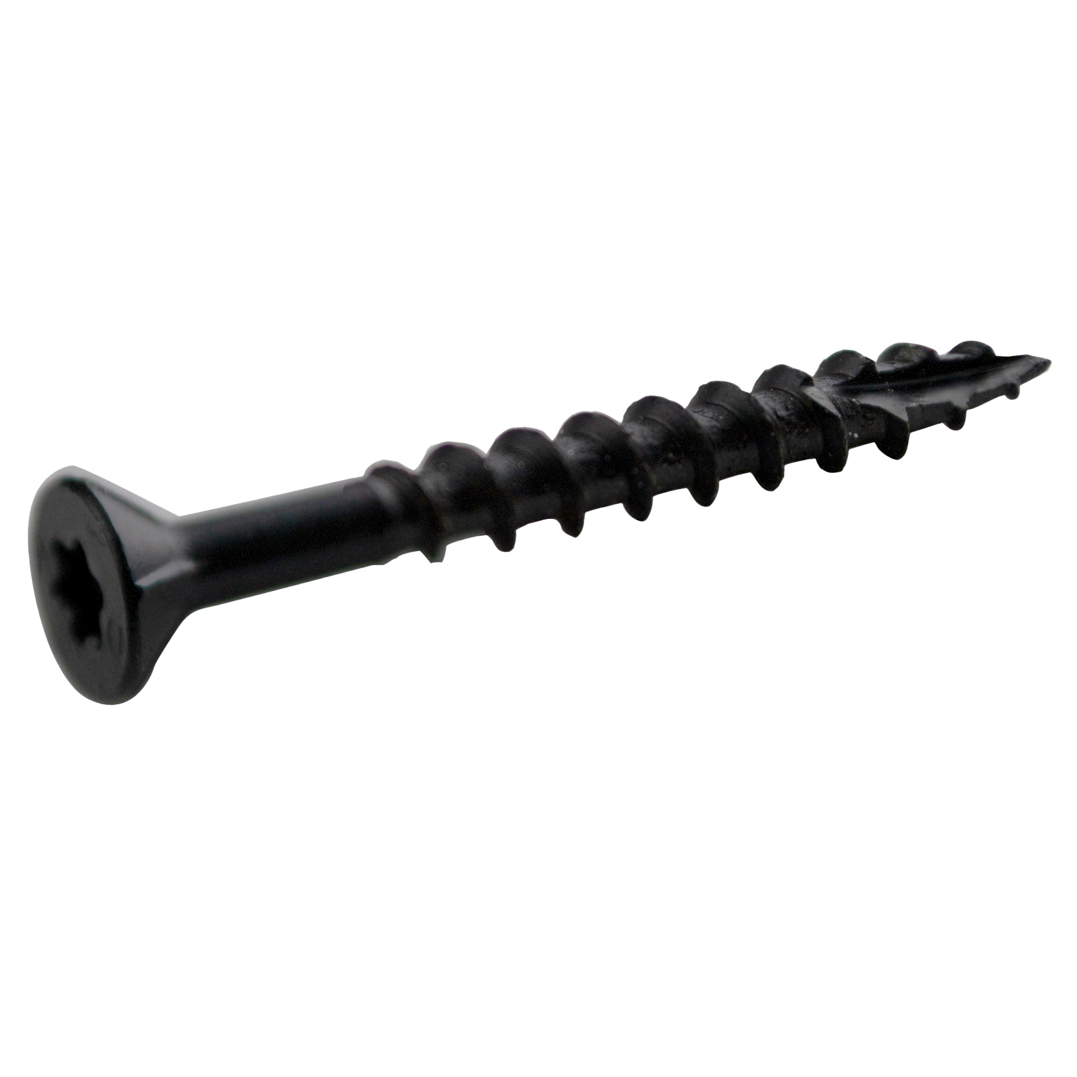 (6 pack) Grip-Rite PrimeGuard Plus #8 x 1-5/8 in. Black Wood to Wood Deck Screw 67CT