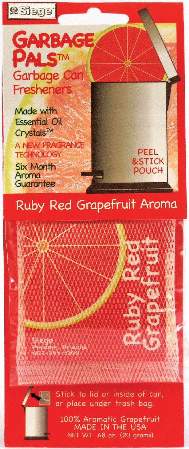 Harold Import 3702 Ruby RED Grapefruit Garbage CAN Freshener