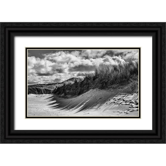 Lee Miller, Alan 14x10 Black Ornate Wood Framed with Double Matting Museum Art Print Titled - Dunes In Donegal