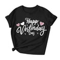 thumbnail image 4 of Nuoqisi T-Shirt à Manches Courtes et Col Rond Imprimé pour la Saint-Valentin pour Femmes, Haut à Motif Mignon pour Tenues Décontractées, T-Shirt Mode pour Dames, 4 of 7