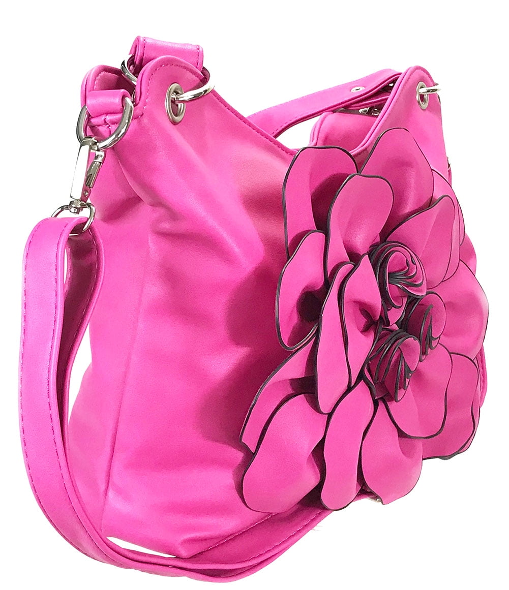 Zzfab Flower Purse  Fushia