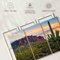 thumbnail image 6 of Elephant Stock Cacti View Ii Wall Art - Horizontal Multi Panel Canvas - Living Room Wall Decor - Nature Multi Panel - Green And Blue Decor By David Drost - 38" x 24", 6 of 8