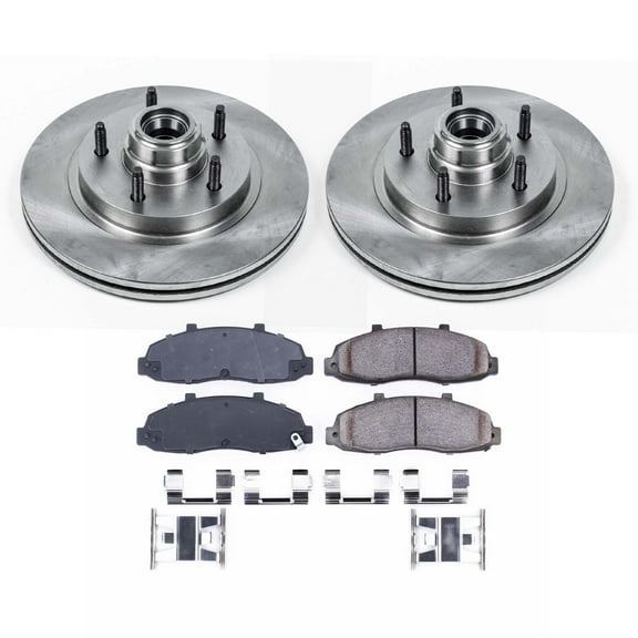 Ultimate Brakes Front Ceramic Brake Pad and Rotor Kit with Hardware WM80553