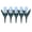01_Blue【Tulip Garden Fence x5】, variant on Tulip Flower Plastic Garden Fence Border, Decorative Lawn Edging for Outdoor Landscaping, Courtyard Yard Barrier, Blue, by IHXORA