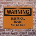 thumbnail image 5 of Electrical Room Not An Exit OSHA WARNING Aluminum Sign 14 Inch x 10 Inch - 5 Pack, 5 of 8