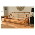thumbnail image 3 of Kodiak Furniture Monterey Queen Butternut Wood Futon-Linen Charcoal Mattress, 3 of 4