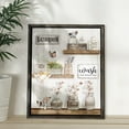 thumbnail image 6 of Farmhouse Bathroom Decor Wall Art Rustic Flower and Butterfly Bathroom Pictures Canvas Print Country Bathroom Wall Decor Soak Relax Unwind Bathroom Wall Art With Handmade Vintage Wood Framed 12"x16", 6 of 6