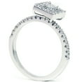 thumbnail image 3 of Pompeii 1/2ct Princess Cut Diamond Diamond Engagement Ring 14K White Gold (G/H,I2), 3 of 3