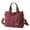 Brick Red, variant on Canvas Shoulder Bag Women's Handbag Large Capacity Shoulder Bag Casual Handbag Multifunctional Tote Bag Carry Bag For Shopper Work Travel Gray Messenger