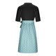 thumbnail image 5 of mfyjkho Vestidos de verano para mujer, Vestidos de vendaje con estampado de moda para mujer, elegantes, casuales, cómodos, para toda ocasión, con botones en la cintura. l, 5 of 6