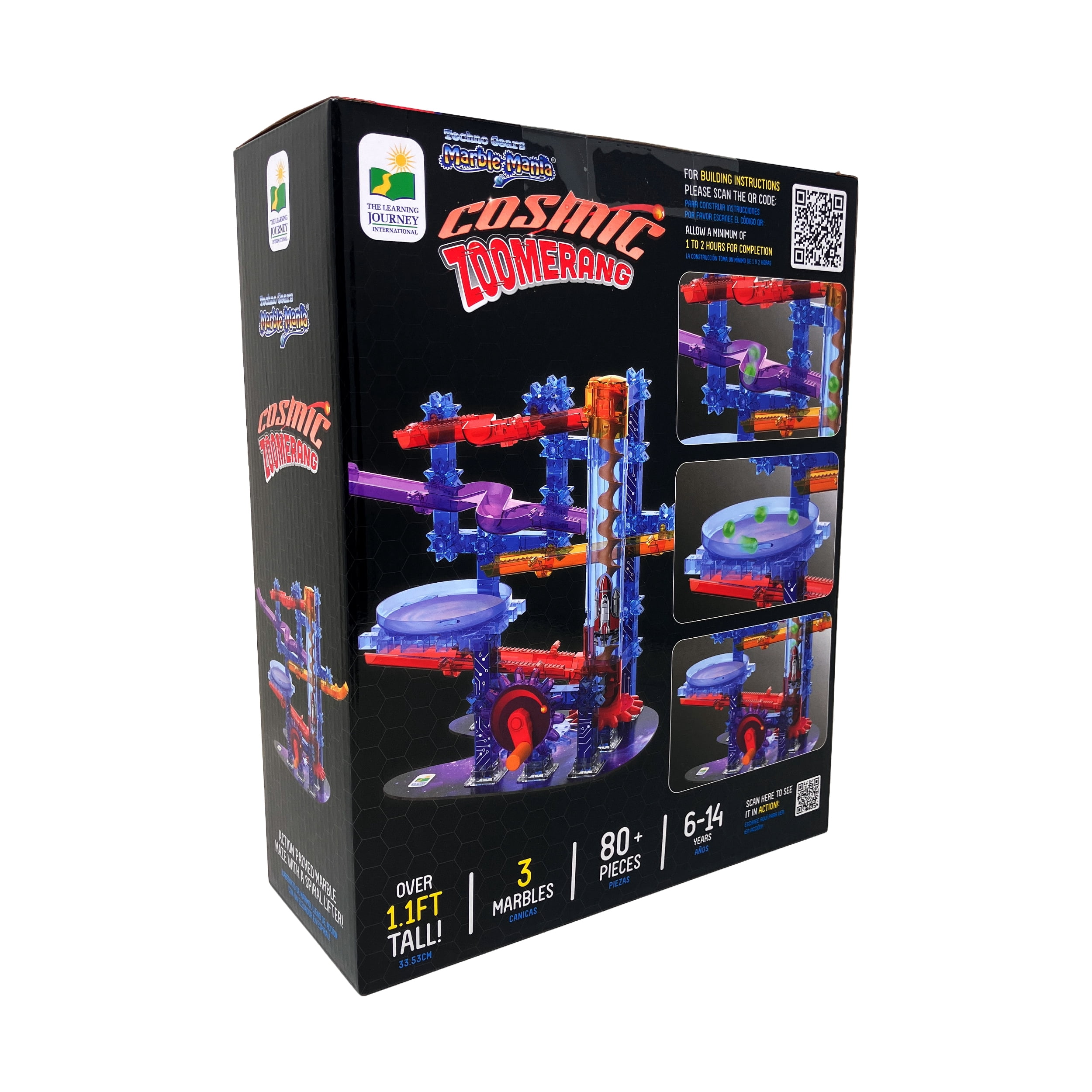 The Learning Journey Techno Gears Marble Mania - Cosmic Zoomerang: 80+ Pcs