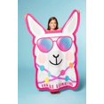 thumbnail image 4 of 3C4G Serviette de Plage Jumbo Lamazing, Rose Vif, 4 of 4