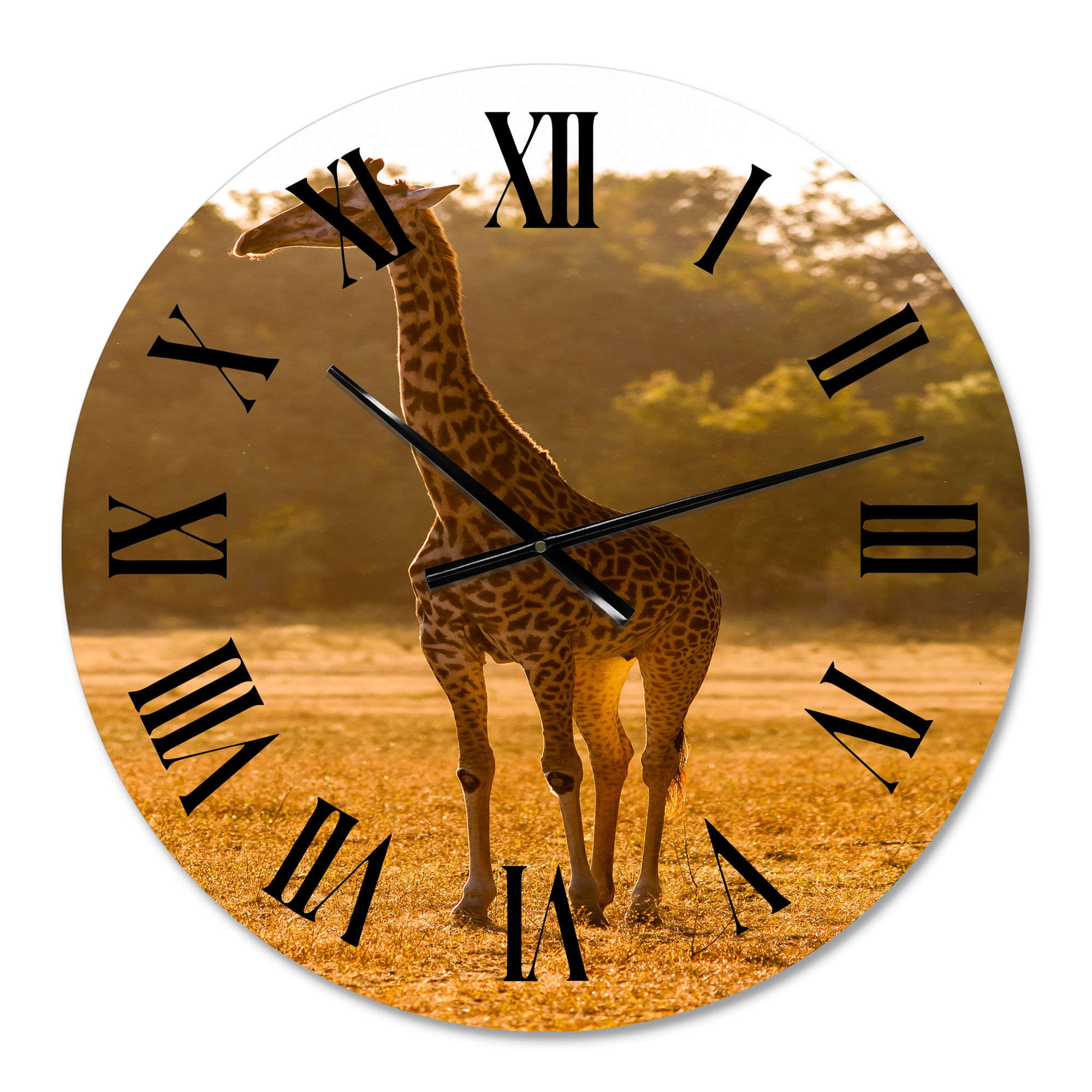 Designart 1 in Quartz Farmhouse Wall Clock