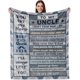 thumbnail image 1 of LHSHID Uncle Gifts Blanket Best Uncle Gifts Uncle Birthday Gifts Gifts for Uncle Uncle Gifts from Niece/Nephew Birthday Gifts for Uncle 40"x50", 1 of 6