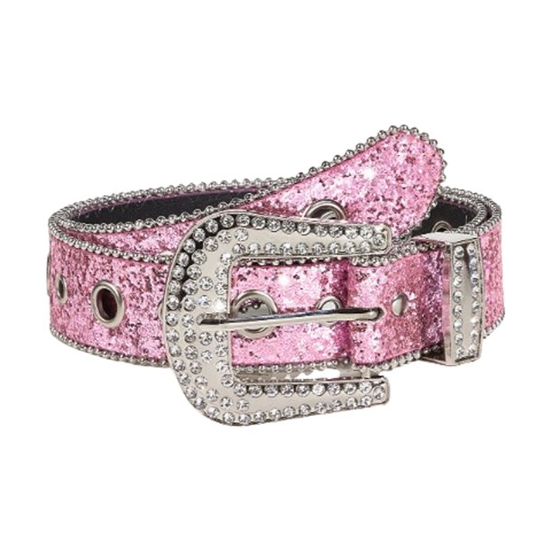 Cinturón de diamantes de imitación de moda para mujer, estilo vaquera occidental, cinturón para pantalones vaqueros