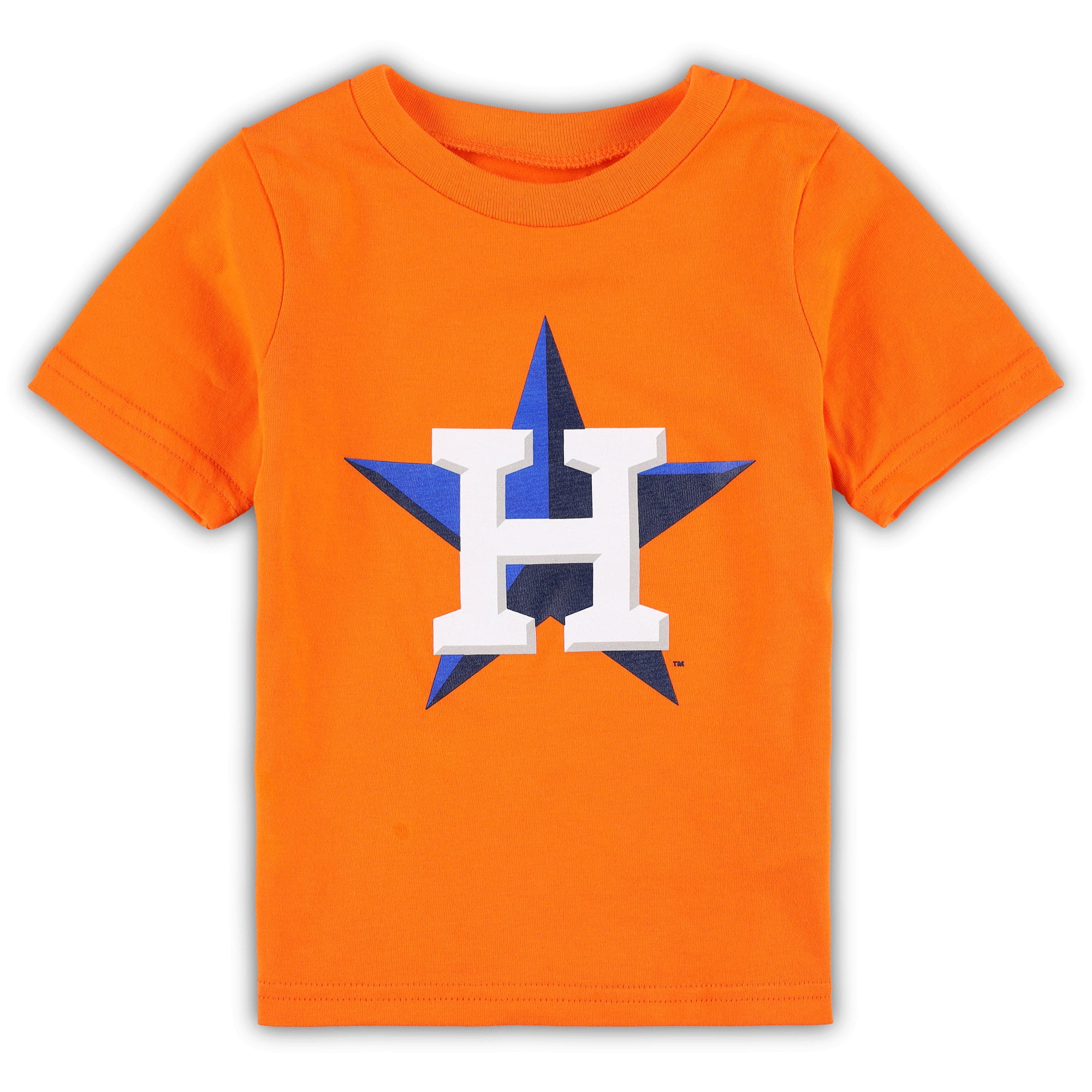 Toddler Orange Houston Astros Team Crew Primary Logo TShirt