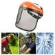 thumbnail image 3 of Casco de motosierra, protección facial de malla para casco de seguridad, malla metálica tosierra, recortadora , tijeras eléctr Gorras naranjas Sunnimix Sombrero protector, 3 of 7