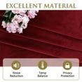thumbnail image 4 of StangH Theater Velvet Curtains Red - Winter Season Decor Soft Thick Velvet Drapes Sunlight Dimming Privacy Protect Panels for Master Bedroom/Halloween, 52 x 84 inches, 2 Panels, 4 of 9