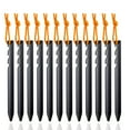 thumbnail image 5 of 12Pcs/lot 18cm Heavy Duty Aluminum Alloy Tent Stakes Pegs Travel Outdoor Camping Accessories Tarp Ultralight Nails Ground Peg, 5 of 6