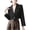 Black, variant on Drovellove Plus Size Women's Casual Blazer Jacket Long Sleeve Solid Color Lightweight Suit Coat - Versatile Office Layering Piece, Breathable Polyester Career Outerwear for Business Meetings