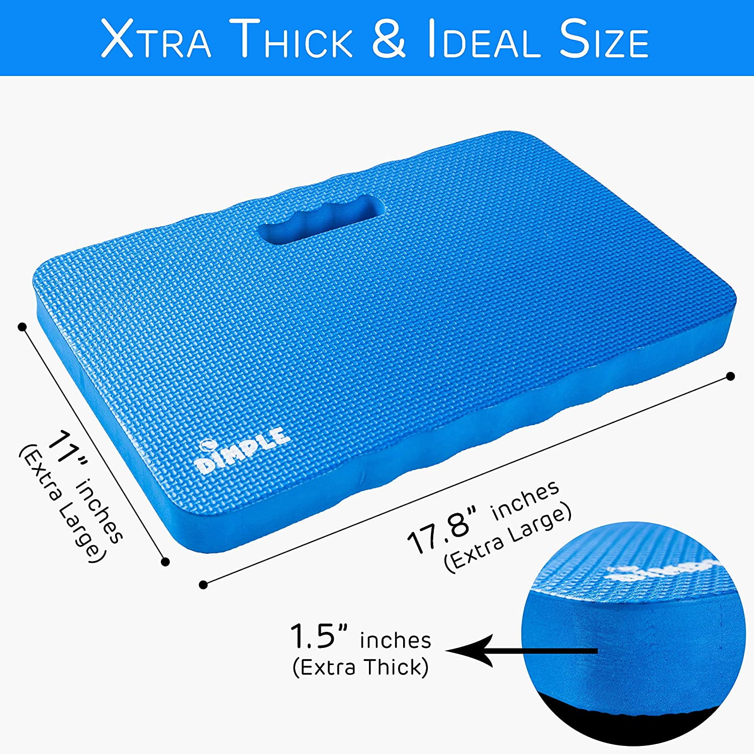 RGHJAR-Kneeling Pad, High Density Thick Foam Comfort Kneeling Mats for Gardening, Yoga Exercise, Garden Cushions, Knee Pads Blue