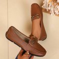 thumbnail image 6 of Miluxas Women's Loafer Shoes, Comfortable Slip on Casual Flat Penny Shoes for Walking, Driving, Dressy Brown 6.5(38), 6 of 9