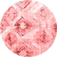 thumbnail image 1 of Ahgly Company Indoor Round Abstract Red Contemporary Area Rugs, 7' Round, 1 of 4