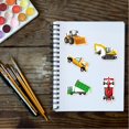 thumbnail image 5 of 50 pegatinas para camiones infantiles, pegatinas de ingeniería para vehículos, para decorar equipaje, cuadernos y tazas, impermeables, para niños., 5 of 5