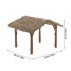 thumbnail image 4 of Cabaña de paja en miniatura - Material ABS, paja desmontable, micro granja - para jardín de hadas, terrario, decoración de bonsái, 4 of 8