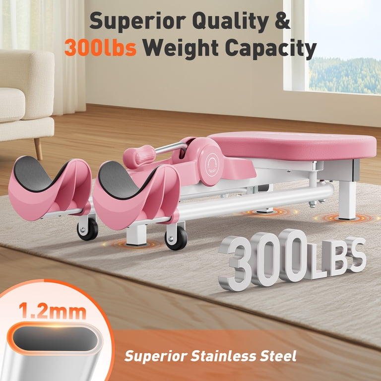 Upgo Leg Stretch Machine for Flexibility Training, Pink photo 2