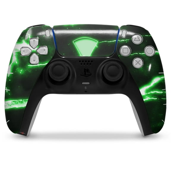 WraptorSkinz Skin Wrap compatible with the Sony PS5 DualSense Controller Radioactive Green (CONTROLLER NOT INCLUDED)