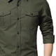 thumbnail image 5 of Ceisia Men's Winter Gift Casual Fashion Checkered Patchwork Long-Sleeve Button-Up Turndown Collar Outwear Jacket - Soft Breat hable Polyester Top, 5 of 5