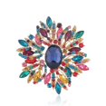 thumbnail image 1 of Sunflower shape crystal large large heavy brooch pim scarf rhinestone decoration root fabric pin for women, 1 of 4