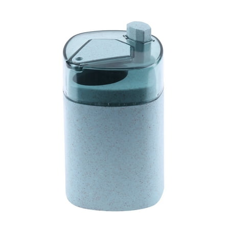 

CHAMAIR Wheat Straw Portable Hand Press Toothpick Box Dinning Room Toothpick Can (3)