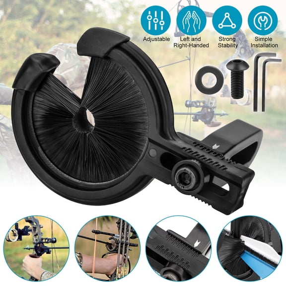 Adjustable Archery Brush Arrow Rest Left Right Hand Compound Recurve Bow Hunting
