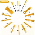 thumbnail image 3 of GOOACC 102Pcs Trim Removal Tool, Auto Push Pin Nylon Bumper Retainer Clip Set Fastener Terminal Remover Tool Round Handle Crowbar Kit Car/Radio Panel, Yellow, 3 of 8