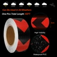 thumbnail image 3 of Cinta Reflectante Uxcell, Cinta Reflectante de Advertencia de 2"x82 Ft Impermeable para Camiones, Rojo Flecha Negro, 3 of 7