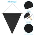 thumbnail image 3 of Uxcell Enamel Pin Display Banner 10" Length Canvas Pin Banner Wall Display Banner Black, 3 of 5