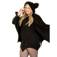 thumbnail image 3 of Leg Avenue Women's Cozy Bat Costume, Black, 1X/2X, 3 of 5