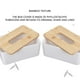 thumbnail image 5 of Caja de papel para toallas de mesa, estantería de almacenamiento, diseño moderno, fácil de usar, alta capacidad, material plástico resistente, ideal para sala de estar, cocina, oficina, 5 of 7