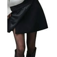 thumbnail image 2 of Female Mini Skirt Y2k Wrap Mini Skirt Skirts for Women Trendy Summer Skorts for Women Trendy Black L, 2 of 6