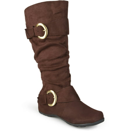 Brinley Co. Women's Extra Wide Calf Mid-Calf Slouch Riding (Best Riding Boots For Skinny Legs)