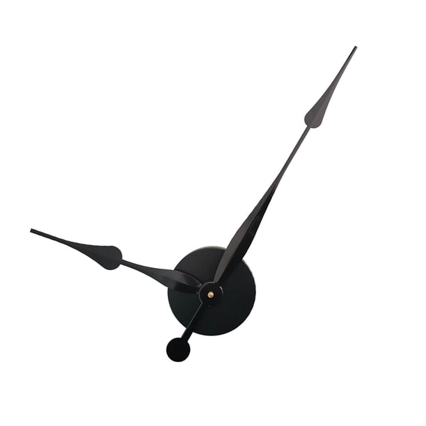 Reemplazo de movimiento de reloj, piezas de reparación de relojes de pared resistentes, accesorios de bricolaje para Negro