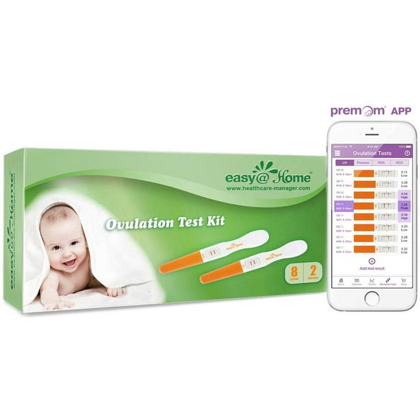 EasyHome 8 Ovulation Test and 2 Pregnancy Test Sticks, Midstream