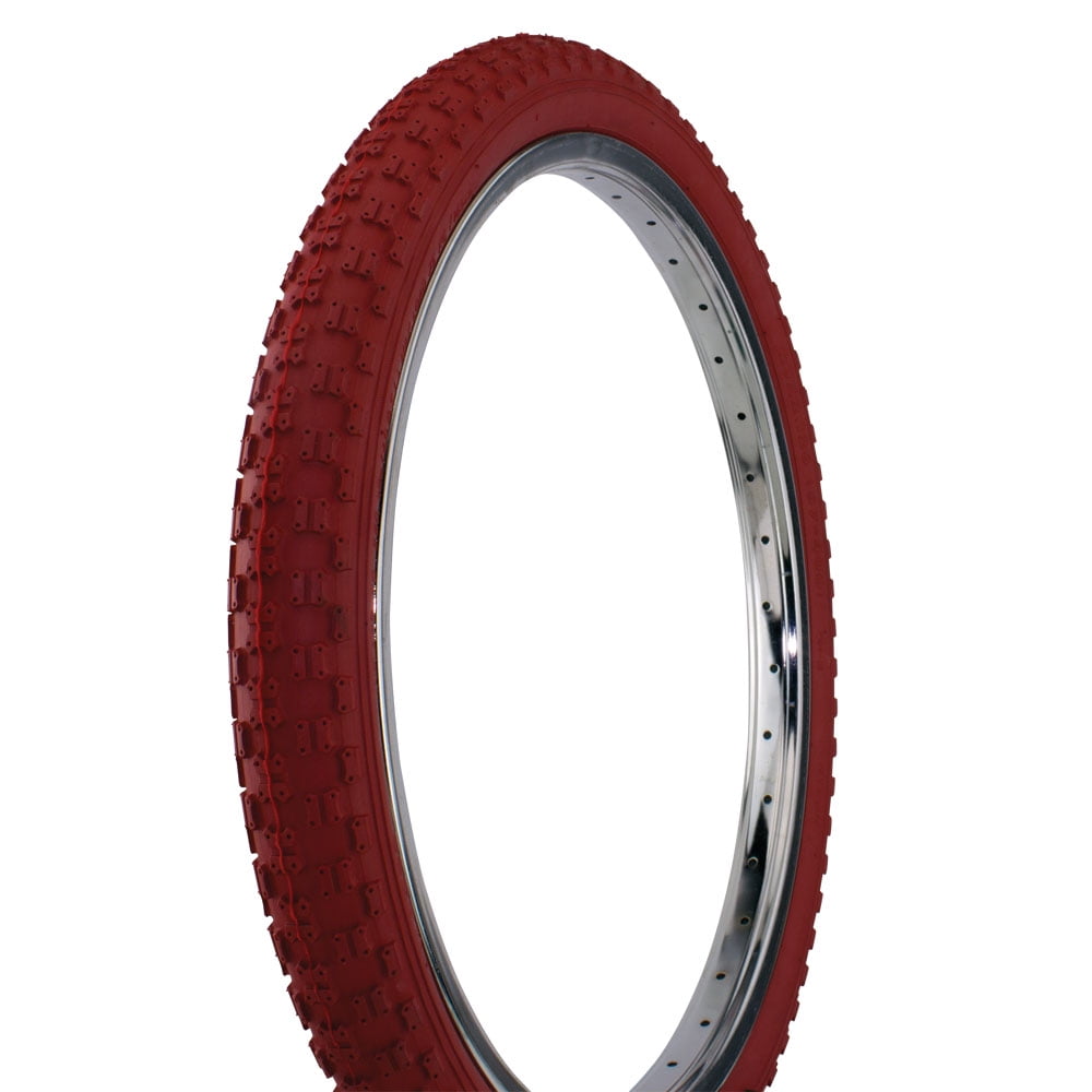 Two 2 DURO Tires 20 x 2.125/" BIKE BICYCLE Tires pink//pink side Wall 35 PSI