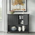 thumbnail image 2 of TMS Chase 42" Open Shelf Sideboard Buffet, Black, 2 of 5