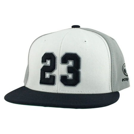 Air Jordan 23 Air - Player Jersey Number #23 Snapback Hat Cap Air Jordan Lebron - White Grey Black