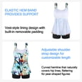 thumbnail image 3 of OCEAN BLUES Women's Swimsuit Set Scoop Neck Tankini Top with Boyshort Two Piece Bathing Suit, 3 of 9