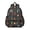 Bigfoot and Campfire Black Pattern, variant on Bigfoot and Campfire Black Pattern Cute School Backpack with Padded Back and Adjustable Shoulder Straps 13.4"x11"x4.7"