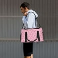 thumbnail image 7 of Rateoe Pink Bows Pattern Gym Bag for Women, Duffle Bag for Travel with Wet Pocket, Carry on Weekender Bags for Women, Water Resistant Travel Bag Duffel Bag, 7 of 7
